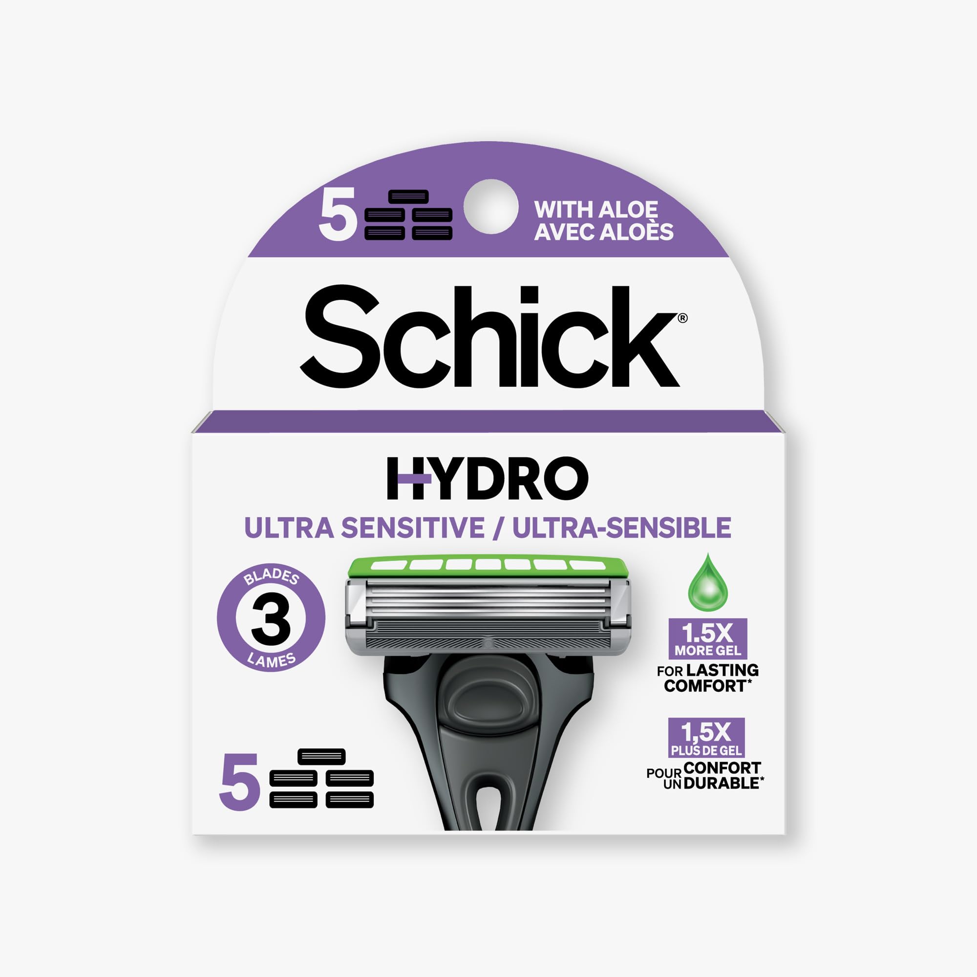 Amazon.com: Schick Hydro Ultra Sensitive Razor Blades Refills, 5ct